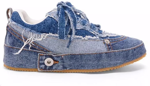 LOEWE 系帶單寧布 時尚板鞋 女款 牛仔藍 Order LOEWE 系帶單寧布 時尚板鞋 女款 牛仔藍