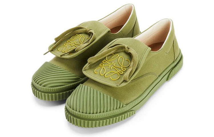 (W) LOEWE Sneaker 'Green Canvas' 圖 3