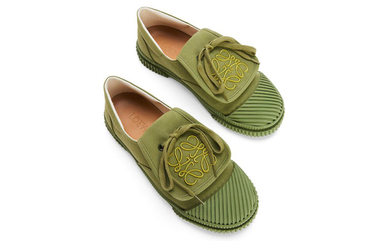 (W) LOEWE Sneaker 'Green Canvas' 圖 4
