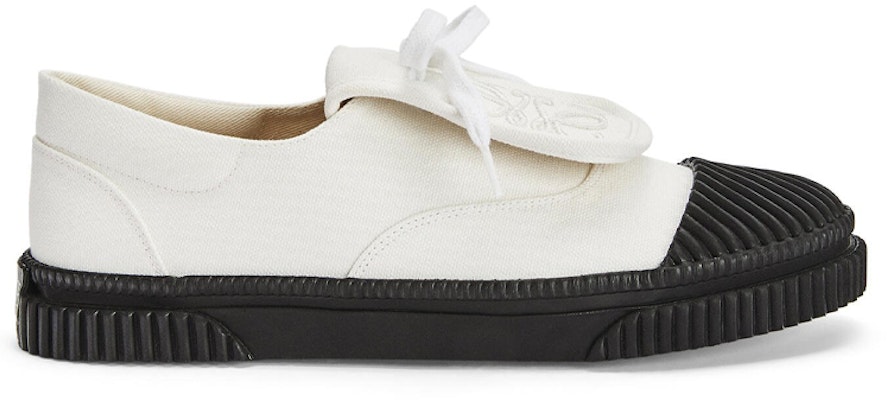 (W) LOEWE Kasut Sneakers 'White Canvas' L815282X20-1950 Order (W) LOEWE Kasut Sneakers 'White Canvas' L815282X20-1950
