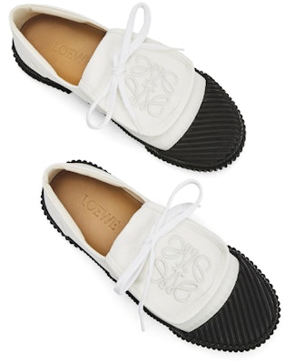 (W) LOEWE Kasut Sneakers 'White Canvas' L815282X20-1950 Shop (W) LOEWE Kasut Sneakers 'White Canvas' L815282X20-1950