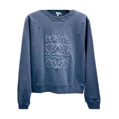 (Women) LOEWE Soft Casual Long Sleeve Sweatshirt Blue S359Y24X16-VINTAGEBLUE