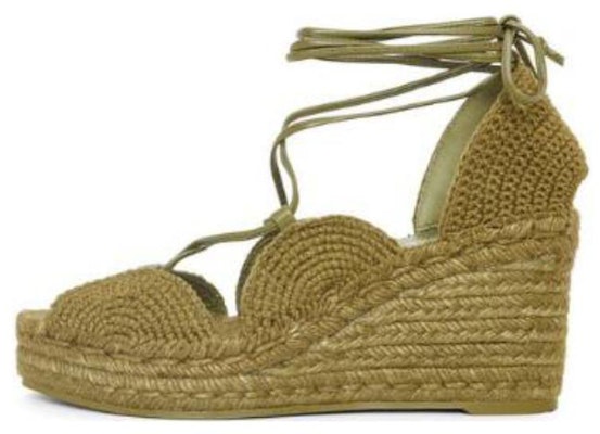 (Women) LOEWE Solar 'Green Hemp Ankle Tie Espadrille Wedge' L616283X19-8795 Buy (Women) LOEWE Solar 'Green Hemp Ankle Tie Espadrille Wedge' L616283X19-8795