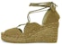 (Women) LOEWE Solar 'Green Hemp Ankle Tie Espadrille Wedge' L616283X19-8795