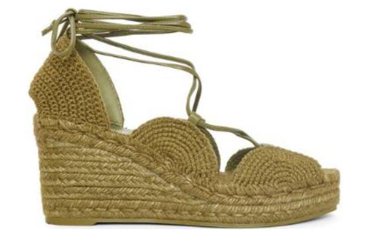 Order (W) LOEWE Solar 'Alpargata Plataforma Verde Cáñamo con Cinta al Tobillo' L616283X19-8795