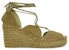 (Women) LOEWE Solar 'Green Hemp Ankle Tie Espadrille Wedge' L616283X19-8795