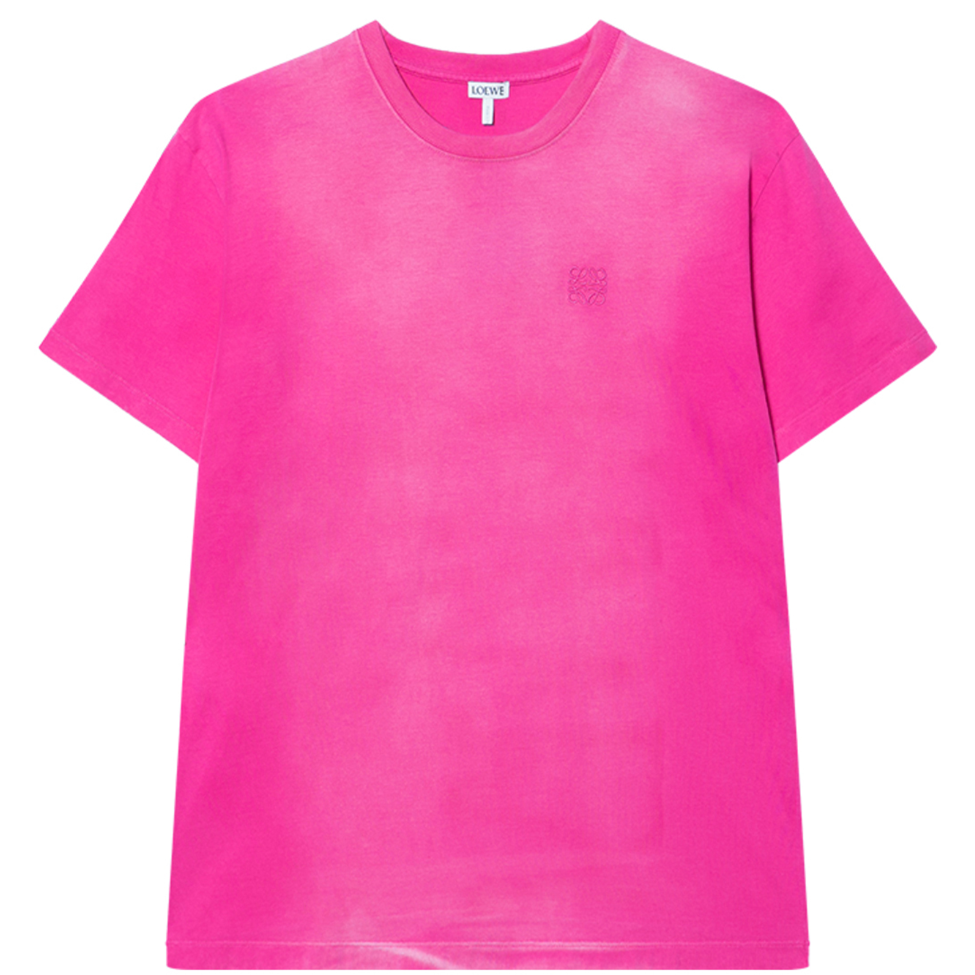 (Women) LOEWE Solid Color Crewneck SS22 Regular Fit T-Shirt Women’s Pink S359Y22X13-7550