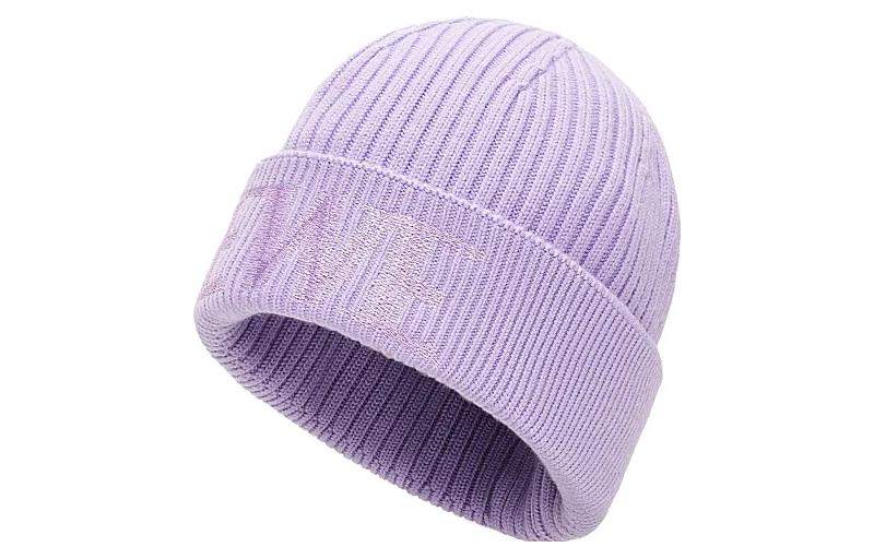 (Women) LOEWE Solid Color Knit Wool Beanie  Purple. F540257X23-6140