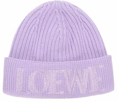 Lookbook (W) LOEWE 純色羊毛針織毛帽 紫色 F540257X23-6140