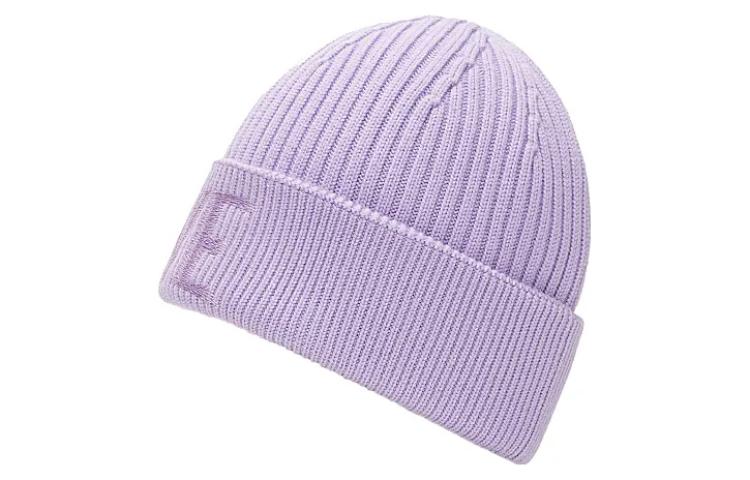 Shop (Women) LOEWE Solid Color Knit Wool Beanie  Purple. F540257X23-6140