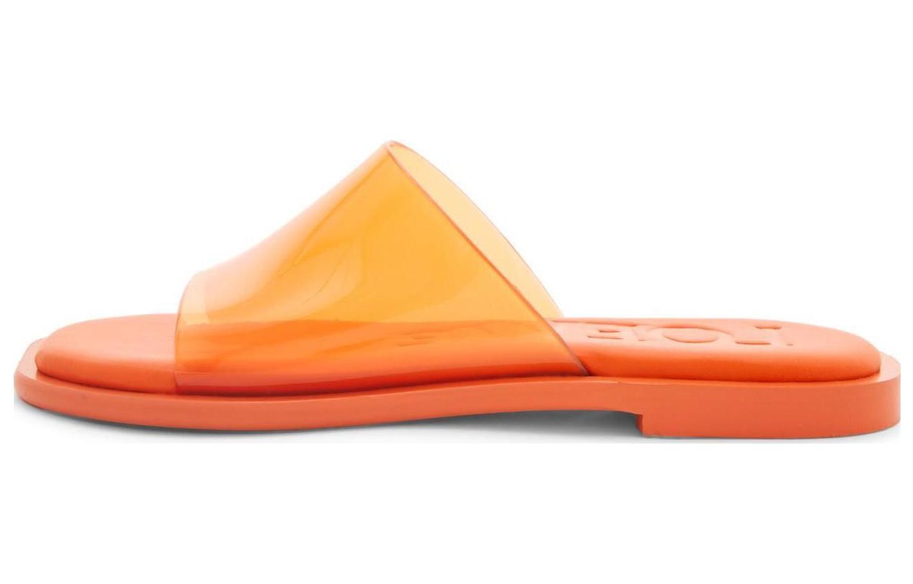(W) LOEWE Square Toe Slip-On Slides 'Orange'