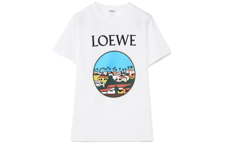 (Women) LOEWE SS21 Women’s Tee White Ken Price Capsule LA Cityscape Print S897Y22X02-2016 圖 2