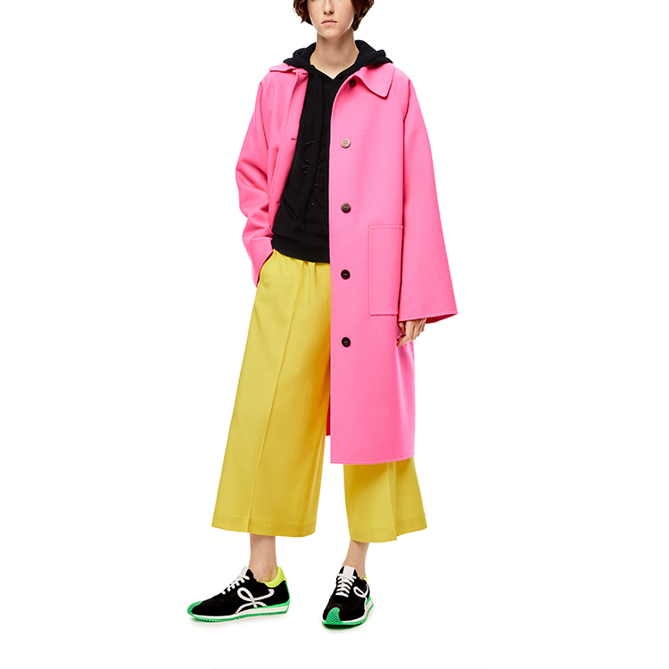 Lookbook (W) LOEWE SS22 Anagram Logo Hoodie Kapas Hitam S359Y25X07-1100