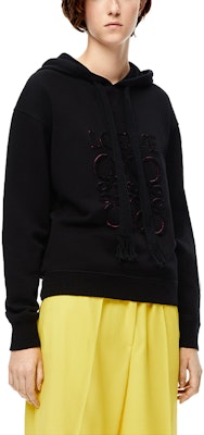 (W) LOEWE 春夏22款 黑色棉质Anagram标志连帽衫 S359Y25X07-1100 Purchase (W) LOEWE 春夏22款 黑色棉质Anagram标志连帽衫 S359Y25X07-1100