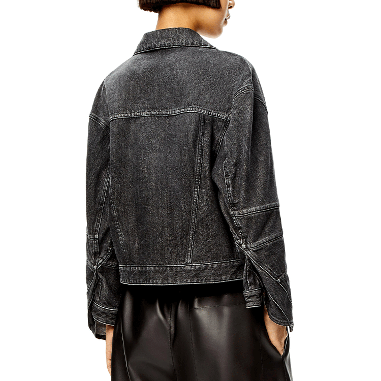 Purchase (W) 로에베 SS22 블랙 데님 트윌 자켓. S540Y50X17-1100