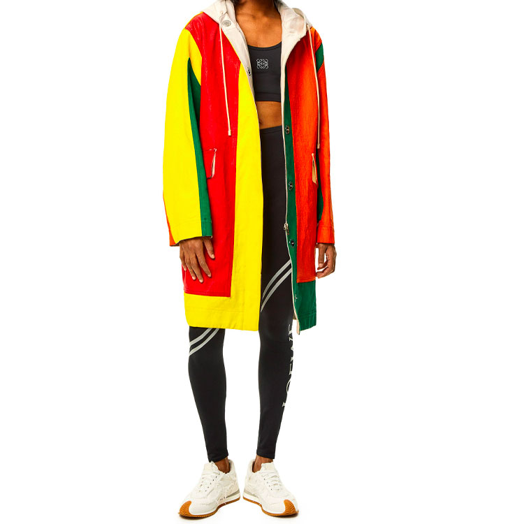 Lookbook (Women) LOEWE SS22  Black Logo Print Stretch Jersey Sports Bra. S359Y23X32-1100