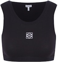 (Women) LOEWE SS22 Black Solid Color Cotton Wide Strap Tank Top S540Y07XAG-1102 (Women) LOEWE SS22 Black Solid Color Cotton Wide Strap Tank Top S540Y07XAG-1102