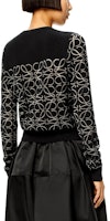 (W) LOEWE SS22 黑色羊毛燃烧花图案羊绒毛衣上衣 S540Y14KA4-1100 Purchase (W) LOEWE SS22 黑色羊毛燃烧花图案羊绒毛衣上衣 S540Y14KA4-1100