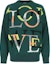 Buy (Women) LOEWE SS22 Green Cashmere Jacquard Knit Pullover Sweater. S359Y14K63-4061