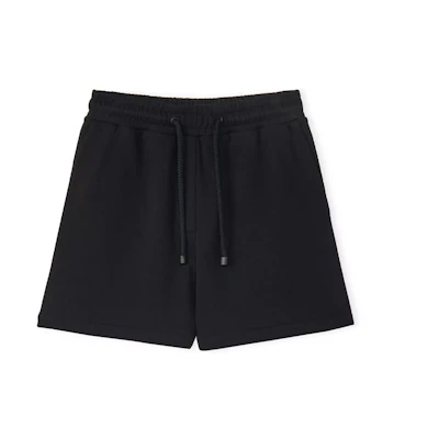 (Women) LOEWE SS22 High-Waist Drawstring Casual Shorts Black. S359Y27X20-1100