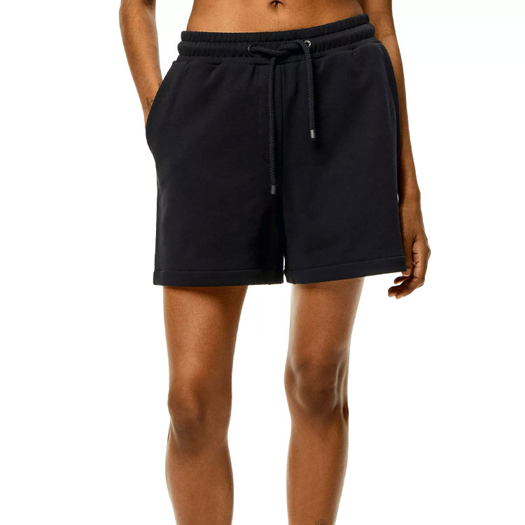Shop (Women) LOEWE SS22  High-Waist Drawstring Casual Shorts Black. S359Y27X20-1100