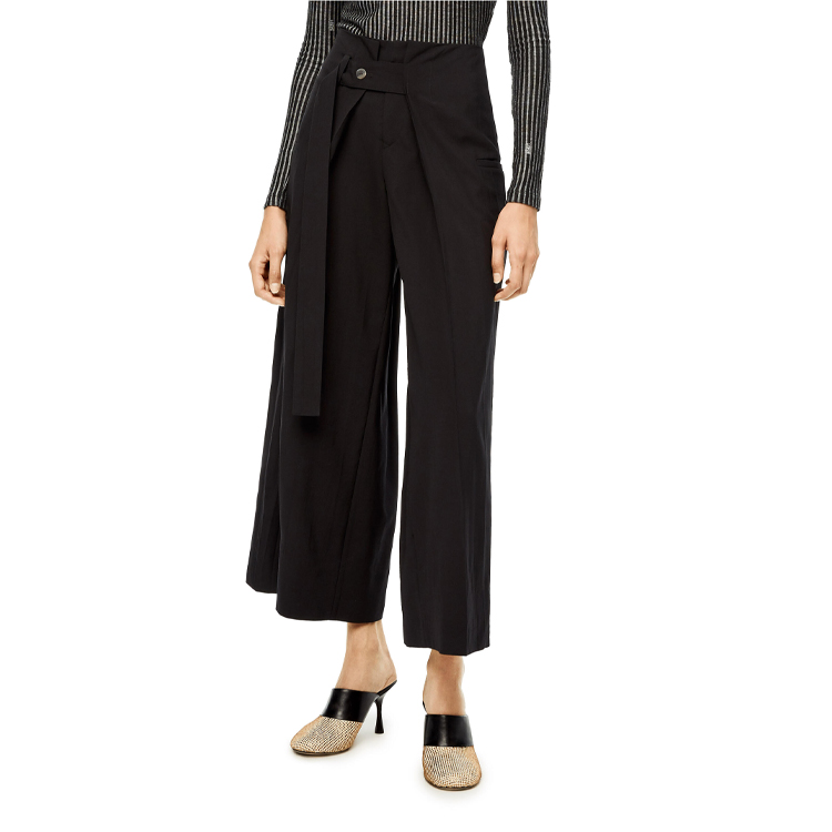 Purchase (W) Pantalones Entallados Negros de Lana de Tiro Alto LOEWE SS22. S359Y04X49-1100