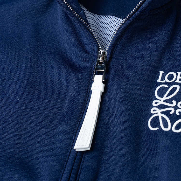 Sizing (Women) LOEWE SS22  Logo Print Zip-Up Jacket Navy Blue S359Y52X02-5510