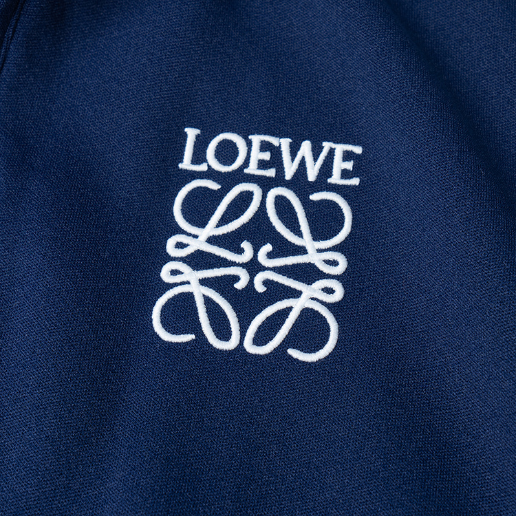 Cheap (Women) LOEWE SS22  Logo Print Zip-Up Jacket Navy Blue S359Y52X02-5510