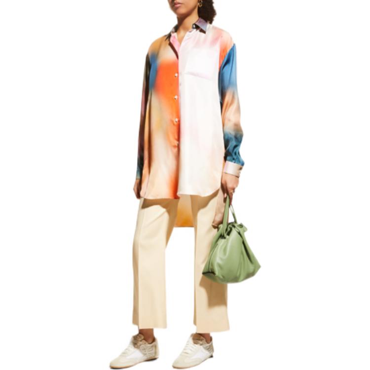 Shop (W) ロエベ SS22 タイダイパターン 長袖シャツ マルチカラー. S540Y06X57-9990