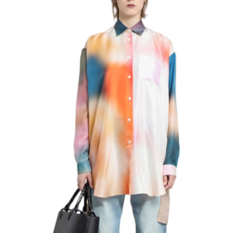 Purchase (W) ロエベ SS22 タイダイパターン 長袖シャツ マルチカラー. S540Y06X57-9990