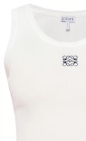 Sizing (W) LOEWE SS22 白色無袖背心 logo刺繡上衣 S540Y07XA2-2100