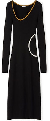 (Women) LOEWE SS22 Wool Anagram Long-Sleeve Dress in Black. S800Y15K14-1100 Order (Women) LOEWE SS22 Wool Anagram Long-Sleeve Dress in Black. S800Y15K14-1100