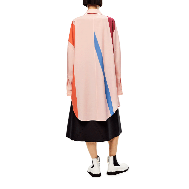 Purchase (W) ロエベ SS22 ウール パターン ストライプ 長袖シャツ ライトピンク. S359Y05X25-7840