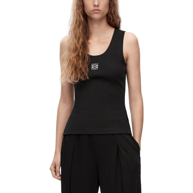 Purchase (W) LOEWE SS22 Anagram Baju Tank Warna Solid dengan Logo Sulam - Wanita. S540Y07XA2-1100