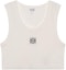 Buy (W) LOEWE SS22 Anagrama Top Crop de Algodón Blanco. S540Y07XAG-2091