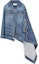 Buy (Women) LOEWE SS22 Asymmetrical Patchwork Denim Cape Jacket Blue S540Y50X15-5400