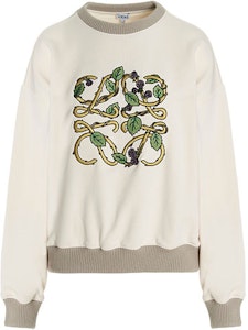 (W) LOEWE SS22 米色純棉刺繡標誌圓領衫. S800Y24X02-2423 Buy (W) LOEWE SS22 米色純棉刺繡標誌圓領衫. S800Y24X02-2423