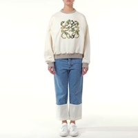 (W) LOEWE 2022春夏米色棉质刺绣Logo圆领卫衣 S800Y24X02-2423 Shop (W) LOEWE 2022春夏米色棉质刺绣Logo圆领卫衣 S800Y24X02-2423