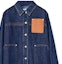Details for (Women) LOEWE SS22 Blue Denim Jacket with Logo Patchwork and Button Design. S359Y50X06-5432