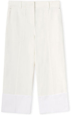 (Women) LOEWE SS22 Paula's Ibiza White Textured Cotton Cropped Pants. S616Y04X25-2100 Buy (Women) LOEWE SS22 Paula's Ibiza White Textured Cotton Cropped Pants. S616Y04X25-2100