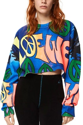 (Women) LOEWE SS22 Paula's Ibiza Colorblock Logo Print Crop Sweatshirt Women Blue S616Y24X02-9990 Shop (Women) LOEWE SS22 Paula's Ibiza Colorblock Logo Print Crop Sweatshirt Women Blue S616Y24X02-9990