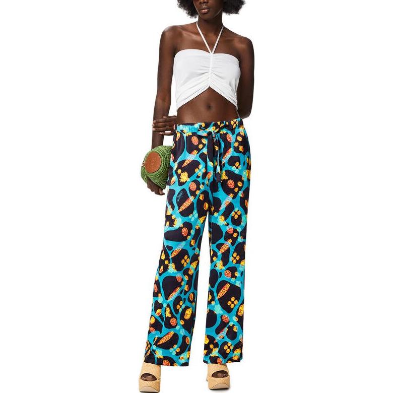 Lookbook (W) LOEWE SS22 Paula’s Ibiza Top Halterneck Blanco Corto para Mujer. S616Y17K12-2100