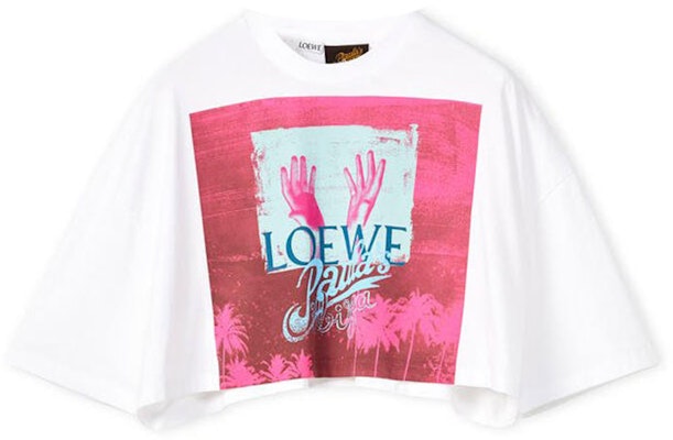 (W) Camiseta Manga Larga Crop Algodón LOEWE SS22 Paula''s Ibiza Palma Mujer Blanca. S616Y22X39-2016 Order (W) Camiseta Manga Larga Crop Algodón LOEWE SS22 Paula''s Ibiza Palma Mujer Blanca. S616Y22X39-2016