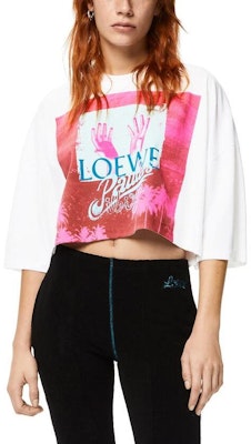 (W) Camiseta Manga Larga Crop Algodón LOEWE SS22 Paula''s Ibiza Palma Mujer Blanca. S616Y22X39-2016 Shop (W) Camiseta Manga Larga Crop Algodón LOEWE SS22 Paula''s Ibiza Palma Mujer Blanca. S616Y22X39-2016