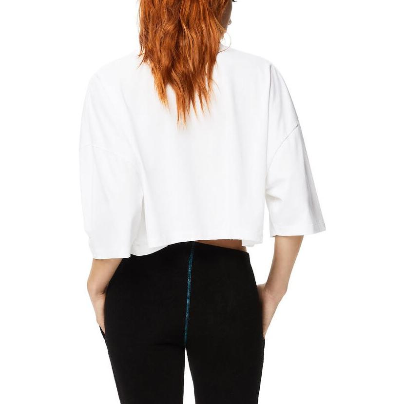 Purchase (W) Camiseta Manga Larga Crop Algodón LOEWE SS22 Paula''s Ibiza Palma Mujer Blanca. S616Y22X39-2016