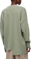 Purchase (W) LOEWE SS23 非對稱小鹿提花V領針織毛衣 淺綠色 S800Y16K17-4380
