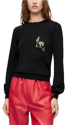 (W) LOEWE SS23 黑色标志挂饰休闲毛衣. S540Y14KCJ Shop (W) LOEWE SS23 黑色标志挂饰休闲毛衣. S540Y14KCJ