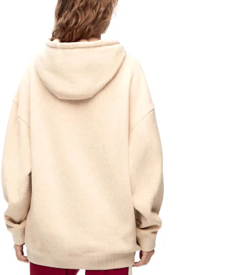 (Women) LOEWE SS23 Casual Hoodie with Logo Print Cream White S359Y25X17-2110 Shop (Women) LOEWE SS23 Casual Hoodie with Logo Print Cream White S359Y25X17-2110