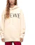 Purchase (Women) LOEWE SS23 Casual Hoodie with Logo Print Cream White S359Y25X17-2110
