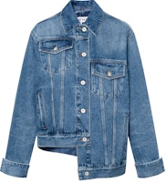 (Women) LOEWE SS23 Denim Blue Long-Sleeve Jacket with Front Pocket. S359Y50X25-5810 (Women) LOEWE SS23 Denim Blue Long-Sleeve Jacket with Front Pocket. S359Y50X25-5810